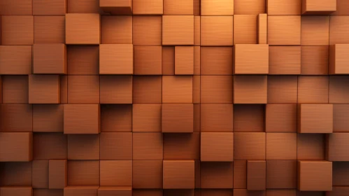 Brown Wooden Wall 3D Rendering for Digital Projects