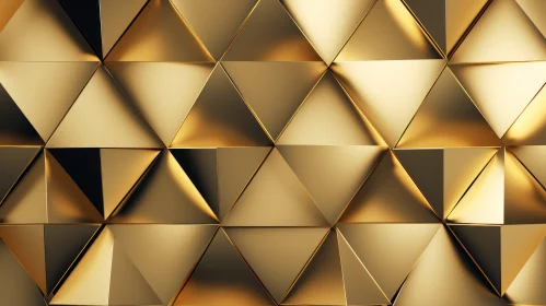 Luxurious Gold Surface - 3D Rendering