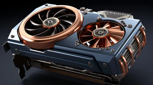 Cutting-Edge Graphics Card with Copper Fans