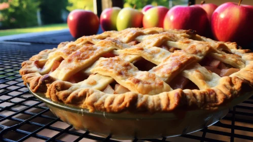 Delicious Apple Pie with Lattice Crust