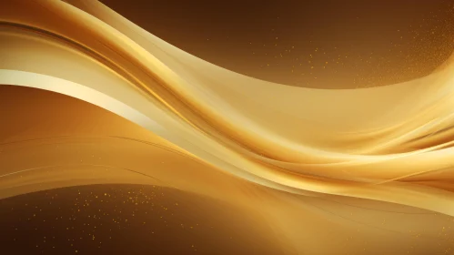 Golden Wave on Dark Background