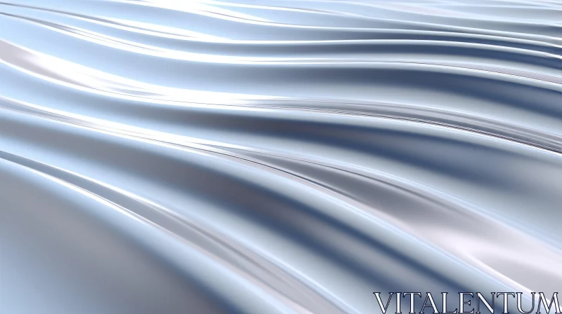 Shiny Silver Fabric Abstract Background AI Image