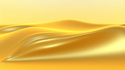 Golden Yellow Smooth Wavy Background
