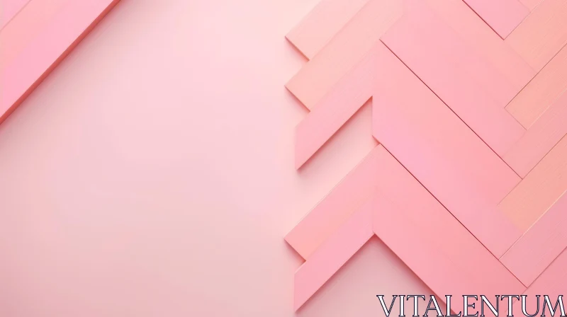 Pink Herringbone Pattern Background - 3D Rendering AI Image