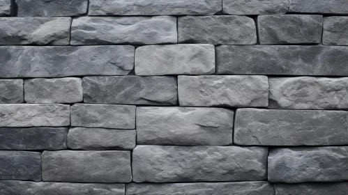 Gray Stone Wall Close-Up