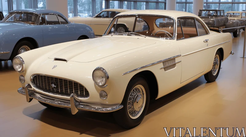Vintage Cars in a Museum: A Captivating Display of Classic Automobiles AI Image