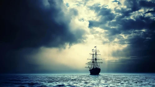 Dark and Stormy Sea Ship Adventure