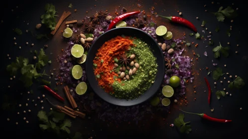 Exquisite Still Life of Spice Bowl
