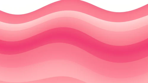Pink and White Gradient Wave Pattern - Serene Background Design
