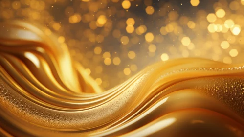 Golden Liquid in Motion
