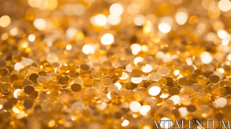 Luxurious Gold Glitter - Dreamy Background Image AI Image