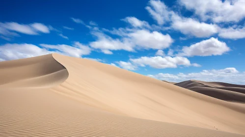 Sand Dunes of Gobi Desert in Mongolia