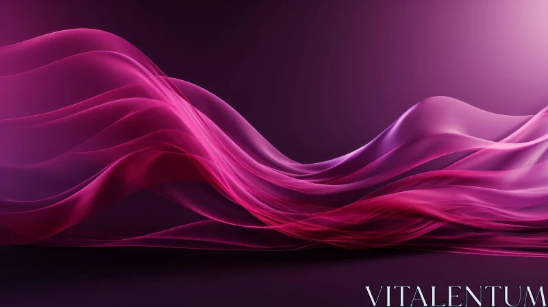 Elegant Abstract Pink Silk Fabric Background AI Image