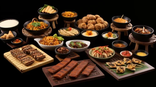 Exquisite Asian Cuisine Delights | Colorful and Appetizing Dishes