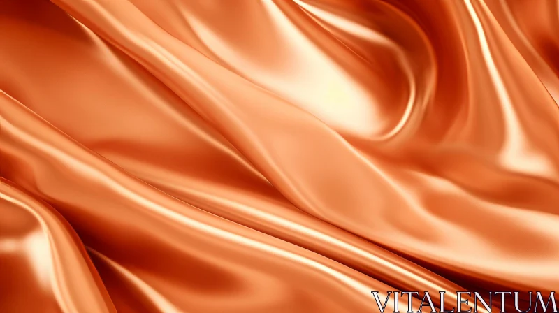 Copper Silk Fabric - Luxurious Texture for Backgrounds AI Image