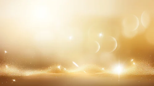 Golden Elegance: Stunning Blurred Background