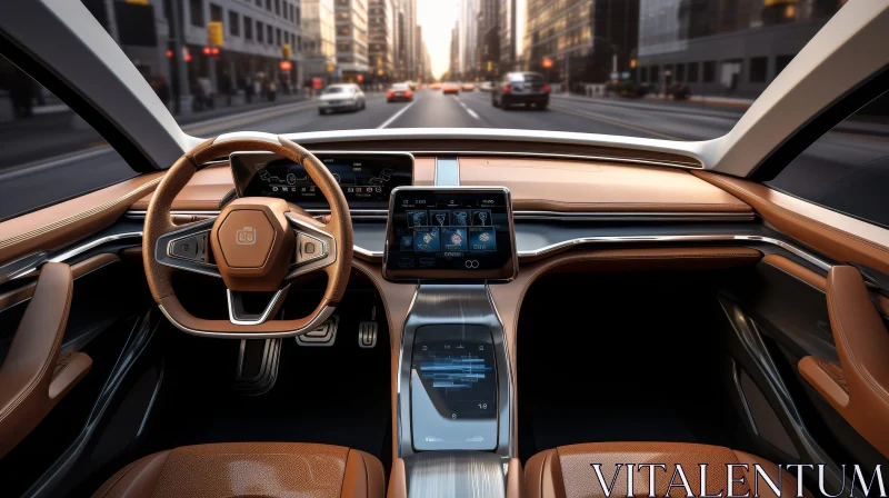 Innovative Car Interior Design - Futuristic Touches Revealed AI Image