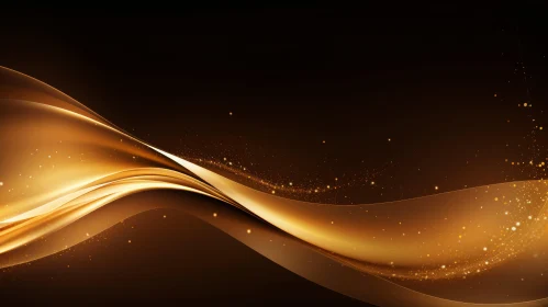 Luxurious Gold Wave Background