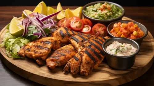 Delicious Grilled Chicken Breasts with Various Sides