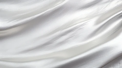 Elegant White Silk Fabric Texture Close-Up