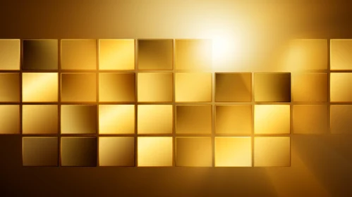 Golden Surface 3D Rendering with Beveled Edges