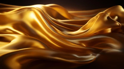 Opulent Gold Silk Fabric - Background & Print Ad Ideal
