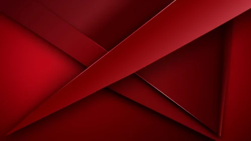Red Geometric Abstract Background Art