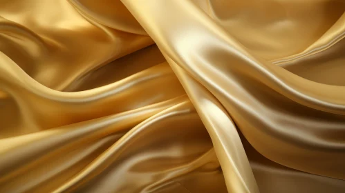 Luxurious Golden Silk Fabric - Elegance and Beauty