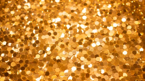 Shimmering Gold Glitter Texture for Design Projects