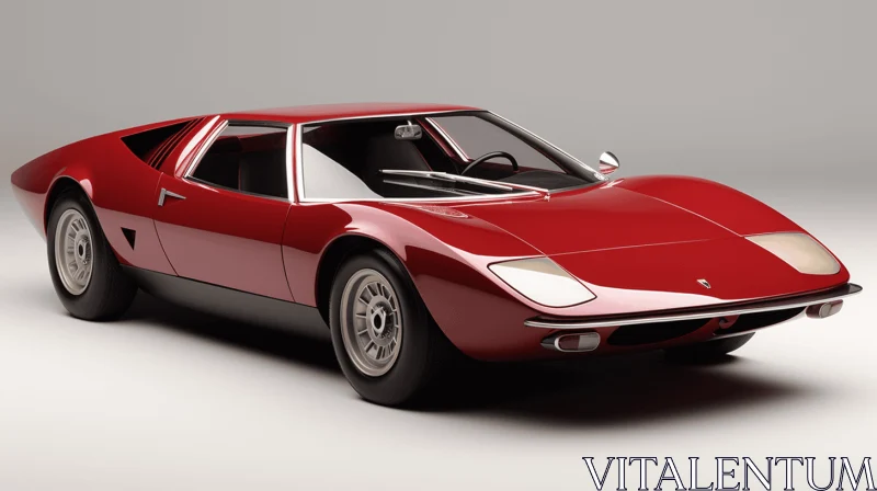 Ferrari F85 1967: A Stunning 3D Model of a Sports Car AI Image