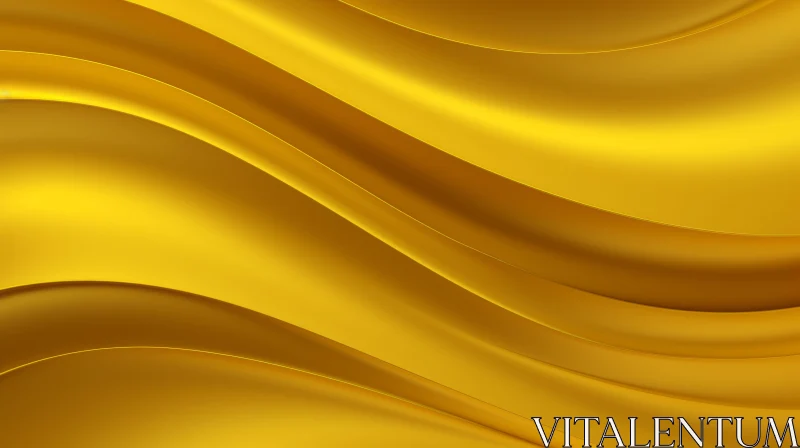 Luxurious Golden Silk Fabric Background AI Image