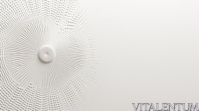 AI ART Circular Pattern White Textured Background