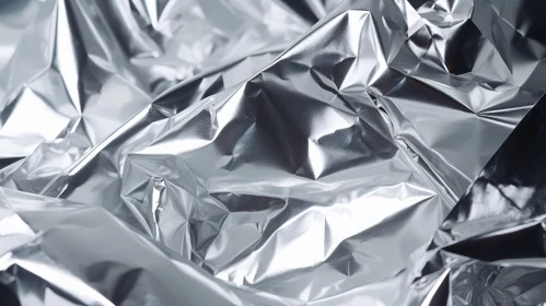 Silver Foil Close-Up: Elegant and Sparkling Background