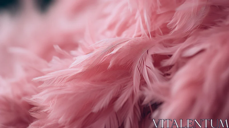 AI ART Soft Pink Feather Texture Background