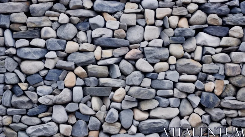 AI ART Ancient Stone Wall Texture Close-Up
