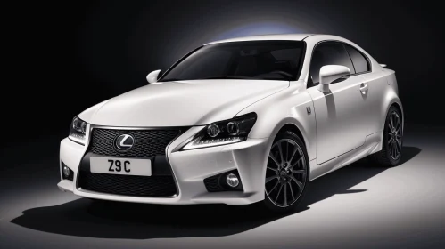 Black and White Lexus Coupe: Layered Imagery with Subtle Irony