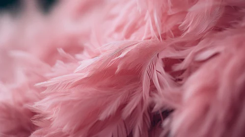 Soft Pink Feather Texture Background
