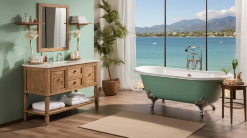 Ocean View Bathroom | Modern Style and Tranquility