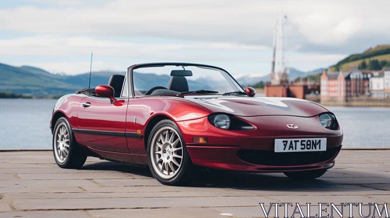 Red Mazda MX5 Roadster: A Retro-Inspired Beauty AI Image