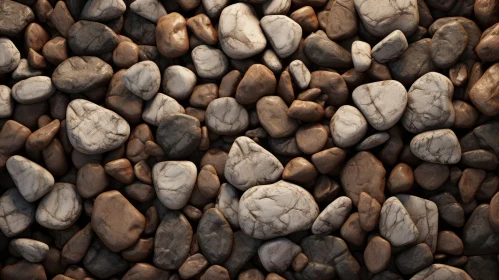 Close-Up Pebbles: Natural Stone Arrangement