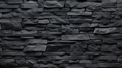 Black Stone Wall Texture Photography