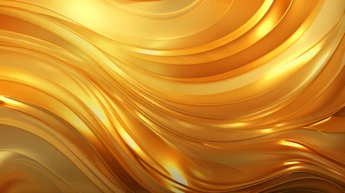 Luxurious Gold Metallic Surface Rendering