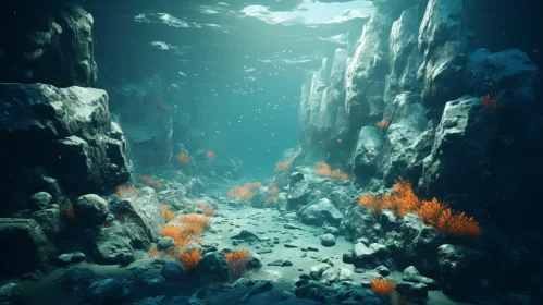 Enigmatic Underwater Scene - Beauty and Tranquility