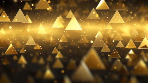 Golden Triangles in Three-Dimensional Space