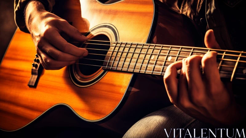 Acoustic Guitar Performance AI Image