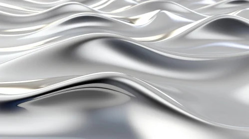 Elegant Metallic Surface - 3D Rendering