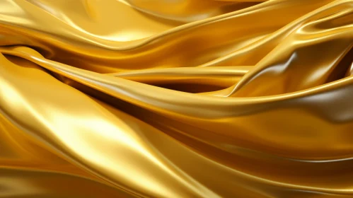 Luxurious Golden Silk Fabric Background
