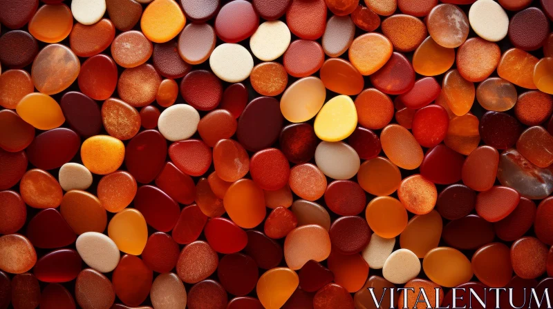 AI ART Multicolored Pebbles Texture Close-Up