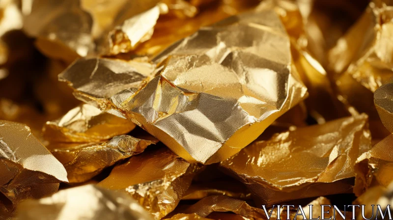 Shiny Gold Flakes - Luxury and Opulence AI Image