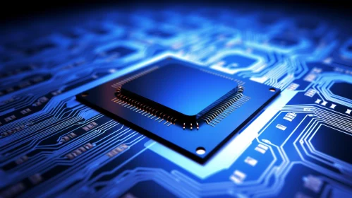 Central Processing Unit (CPU) on Printed Circuit Board (PCB)